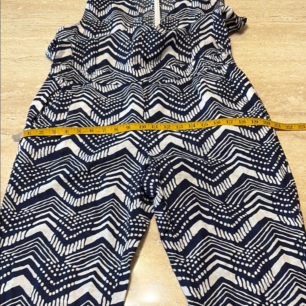 J. Crew Navy and White Patterned Dress-NWOT-No Flaws - Picture 7 of 12